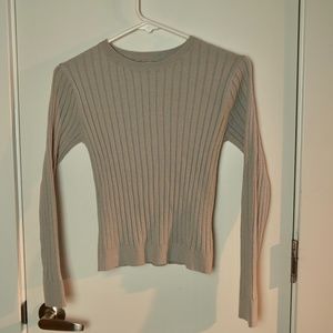 Zara grey Ribbed Long Sleeve